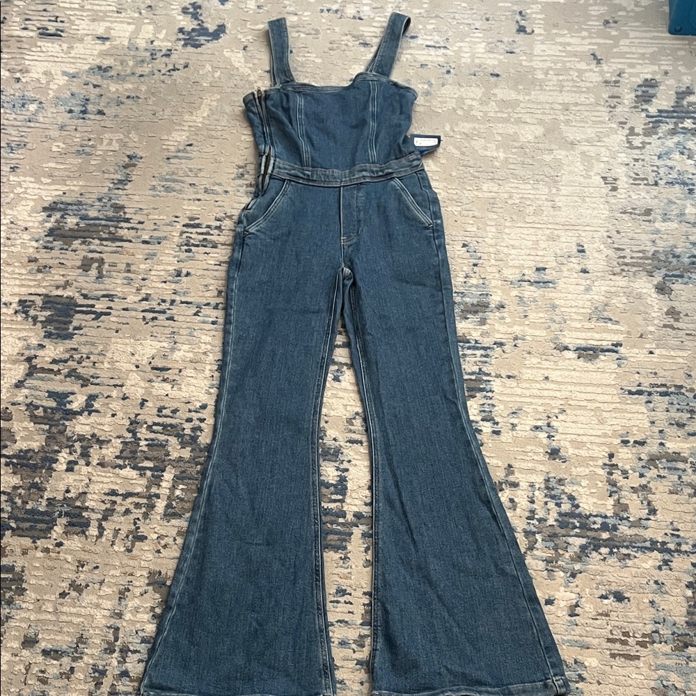 Arizona Jean Company Women's Blue Denim Overalls